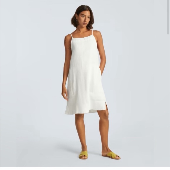 Everlane linen apron dress S white - Picture 11 of 14